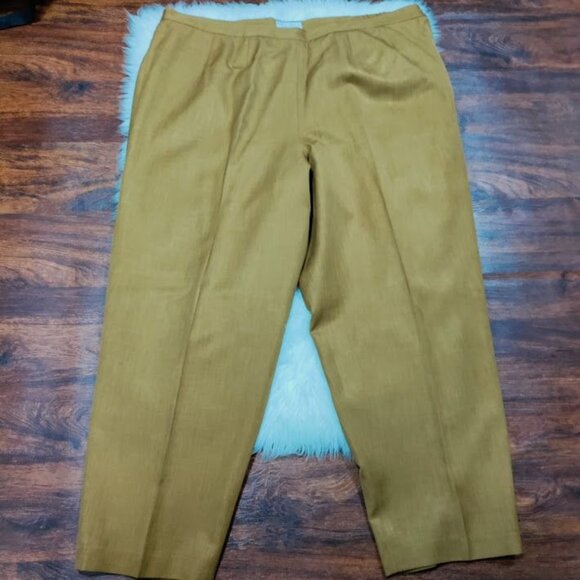 PRET A PORTER SUITS Stylish Tan Vintage Fully Lined Blazer & Pants Set Size 26W - Picture 9 of 16